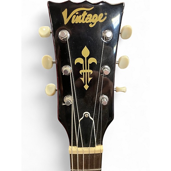 Used Vintage V130-LR WINE RED Solid Body Electric Guitar