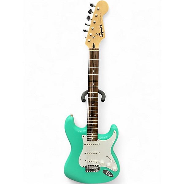 Used Squier SONIC STRATOCASTER TEAL Solid Body Electric Guitar