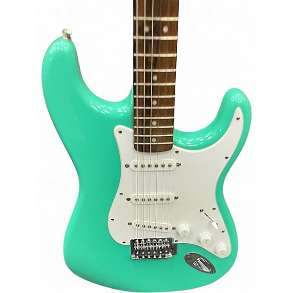 Used Squier SONIC STRATOCASTER TEAL Solid Body Electric Guitar