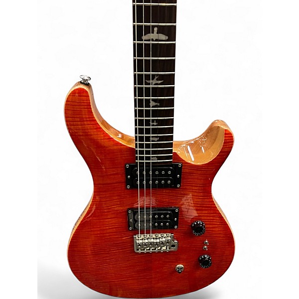 Used PRS SE Custom 24-08 Blood Orange Solid Body Electric Guitar
