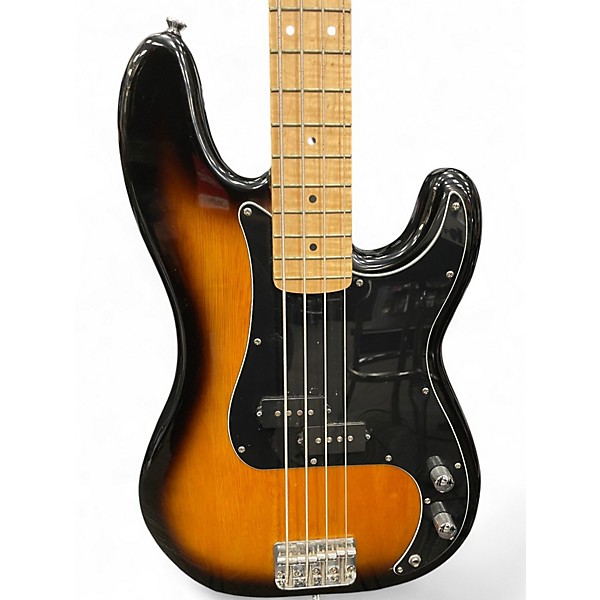 Used 2015 Squier Affinity Precision Bass 2 Tone Sunburst Electric Bass Guitar