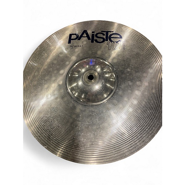 Used Paiste 14in 14in 101 Brass Hi Hat PAIR Cymbal