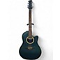 Used Ovation ck 057 celebrity Blue Acoustic Electric Guitar thumbnail