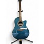 Used Ovation ck 057 celebrity Blue Acoustic Electric Guitar