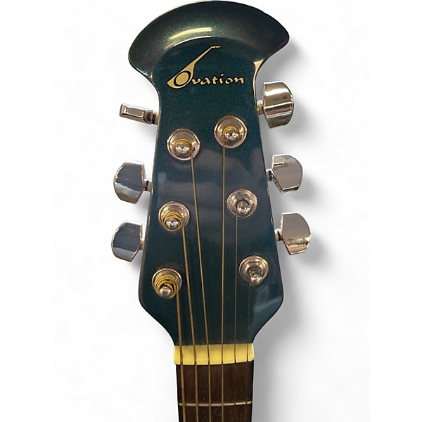 Used Ovation ck 057 celebrity Blue Acoustic Electric Guitar