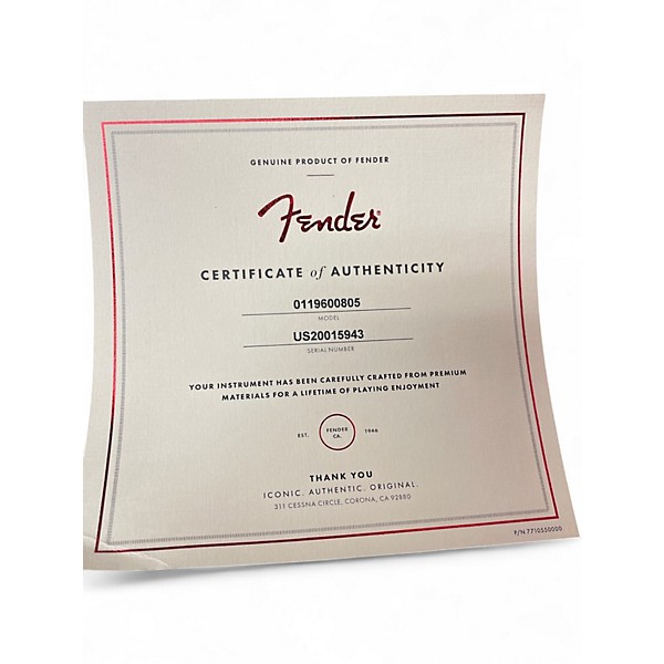 Used 2024 Fender STRATOCASTER JEFF BECK SIGNATURE SERIES OLYMPIC WHITE Solid Body Electric Guitar