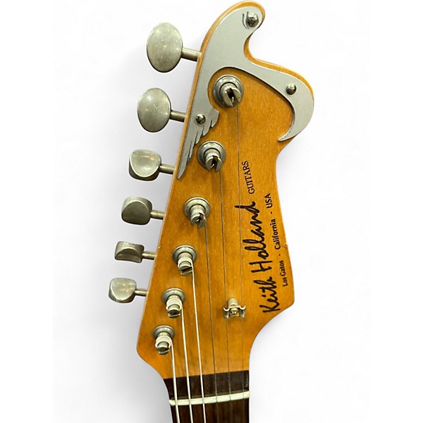 Used Keith Holland STRATOCASTER SALMON Solid Body Electric Guitar