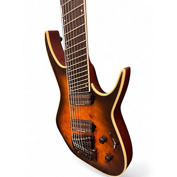 Used Dean EXILE MULTISCALE 8 STRING NATURAL BURST Solid Body Electric Guitar