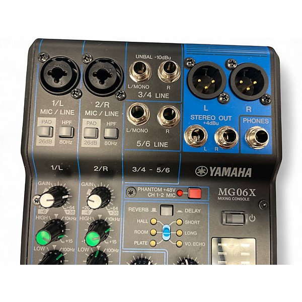 Used Yamaha MG06X Unpowered Mixer