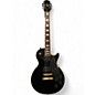 Used 2010s Epiphone LES PAUL CUSTOM BLACK Solid Body Electric Guitar thumbnail
