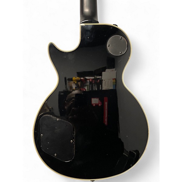 Used 2010s Epiphone LES PAUL CUSTOM BLACK Solid Body Electric Guitar
