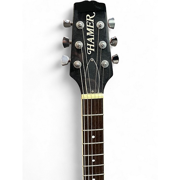 Used Hamer ECHOTONE Red Hollow Body Electric Guitar