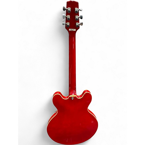 Used Hamer ECHOTONE Red Hollow Body Electric Guitar