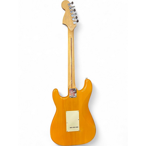Used Fender Standard Stratocaster Amber Solid Body Electric Guitar