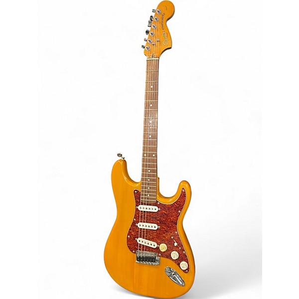 Used Fender Standard Stratocaster Amber Solid Body Electric Guitar