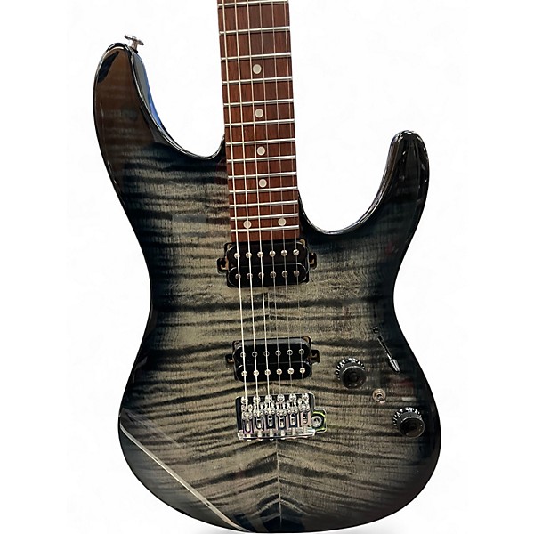 Used Ibanez az24s1f Trans Black Solid Body Electric Guitar