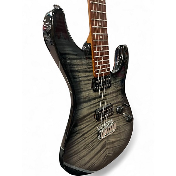 Used Ibanez az24s1f Trans Black Solid Body Electric Guitar