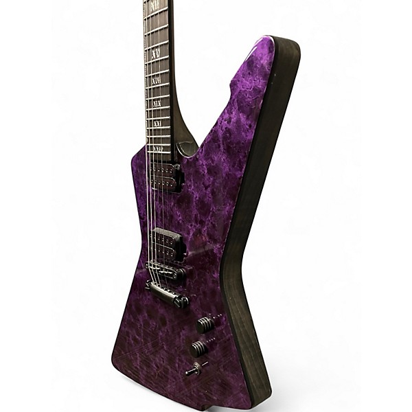 Used Schecter Guitar Research E-1 Apocalypse Purple Reign Solid Body Electric Guitar