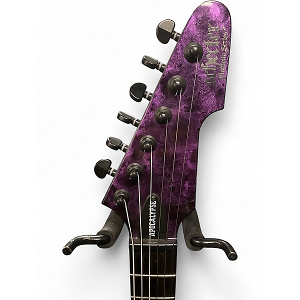 Used Schecter Guitar Research E-1 Apocalypse Purple Reign Solid Body Electric Guitar