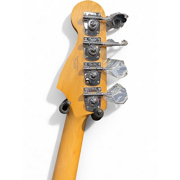 Used Fender Standard Precision Bass Olympic White Electric Bass Guitar