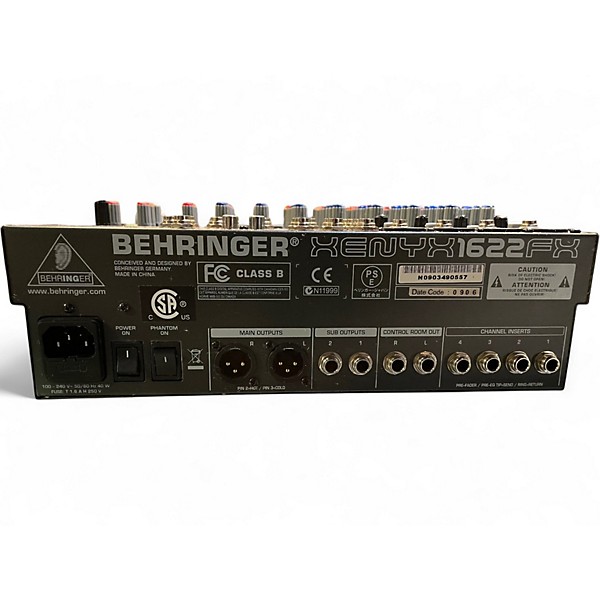 Used Behringer Xenyx 1622FX Unpowered Mixer