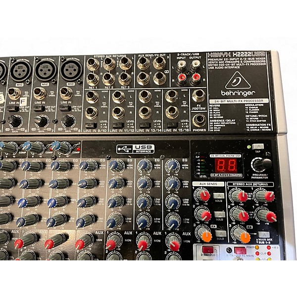 Used Behringer XENYX 2222 USB Unpowered Mixer