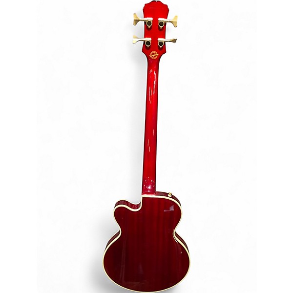 Used Epiphone Allen Woody Rumblekat Red Electric Bass Guitar