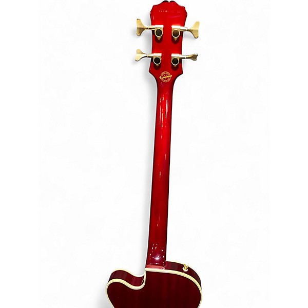 Used Epiphone Allen Woody Rumblekat Red Electric Bass Guitar