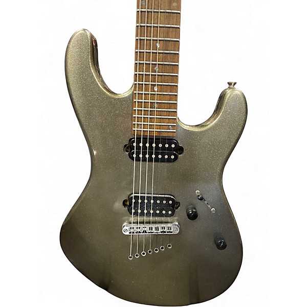 Used Dean AVALANCHE 7 SPARKLE GOLD FLAKE Solid Body Electric Guitar