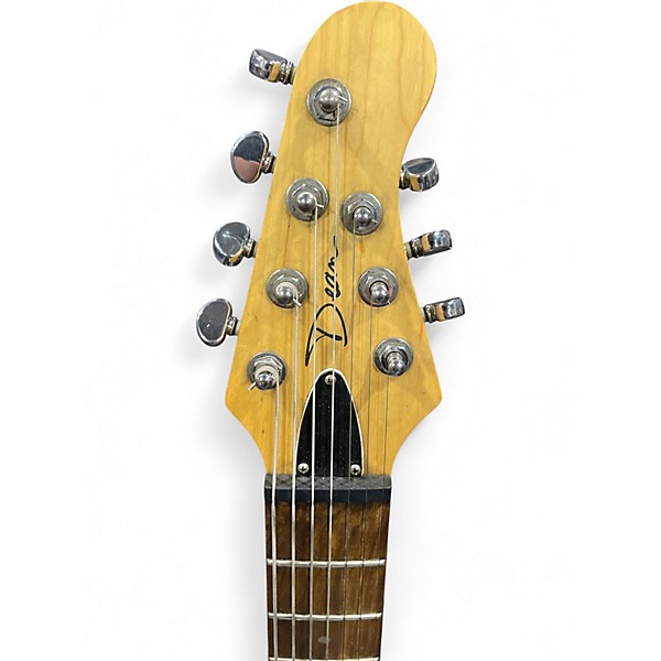 Used Dean AVALANCHE 7 SPARKLE GOLD FLAKE Solid Body Electric Guitar