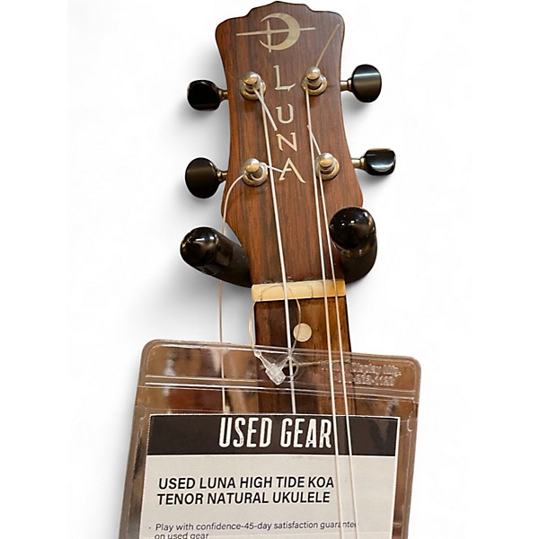 Used Luna HIGH TIDE KOA TENOR Natural Ukulele