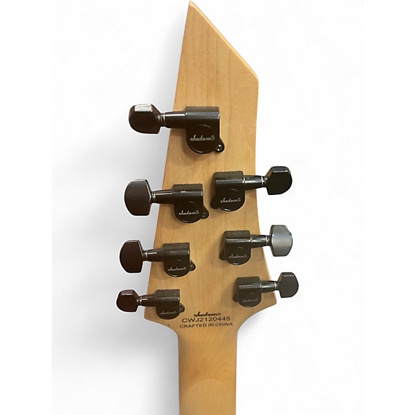 Used 2020s Jackson JS22Q-7 transparent black Solid Body Electric Guitar