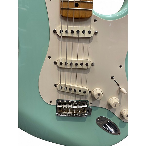 Used 2002 Fender Classic Player '50s Stratocaster Seafoam Green Solid Body Electric Guitar