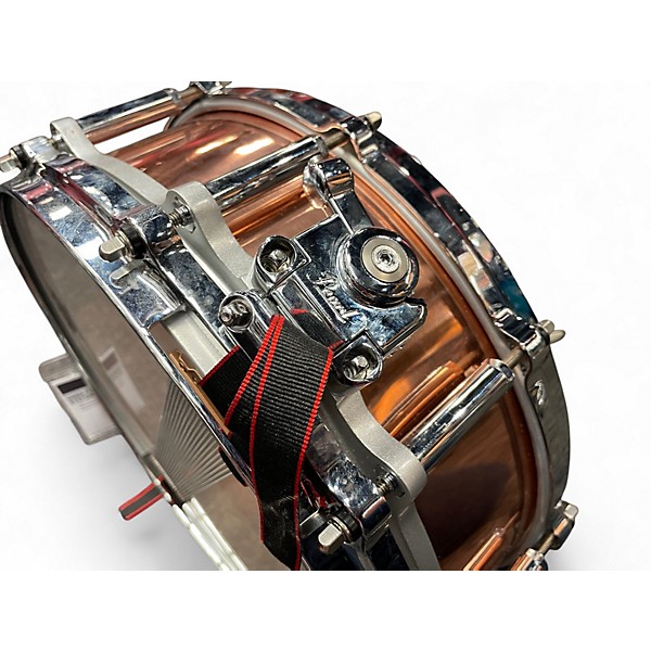 Used Pearl 5.5X14 Free Floating System Snare Copper Drum