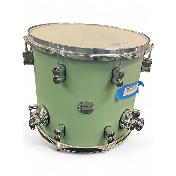 Used PDP by DW 6 Piece Concept Series SEA FOAM GREEN Drum Kit