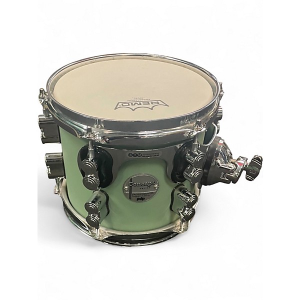 Used PDP by DW 6 Piece Concept Series SEA FOAM GREEN Drum Kit