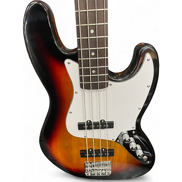 Used Glarry J Style Bass Black Electric Bass Guitar