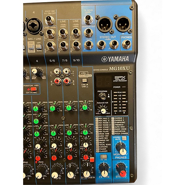 Used Yamaha MG10XU 10 Channel Mixer with Effects Unpowered Mixer