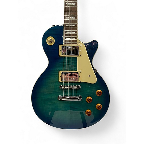 Used Agile AL-2000 Blue Flame Solid Body Electric Guitar