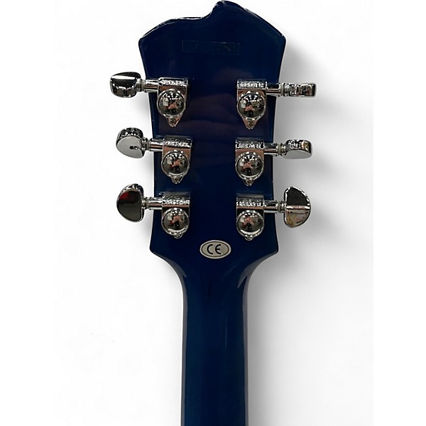 Used Agile AL-2000 Blue Flame Solid Body Electric Guitar