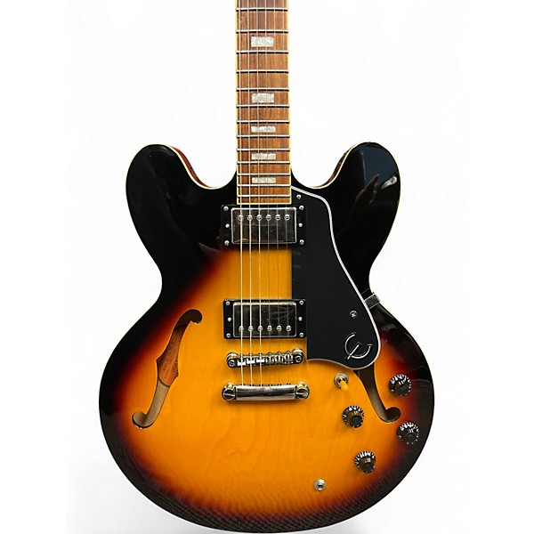 Used Epiphone ES335 Pro Vintage Sunburst Hollow Body Electric Guitar