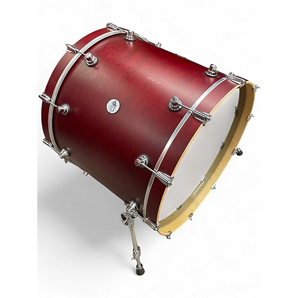 Used DW 4 Piece Design Series Satin Red Drum Kit