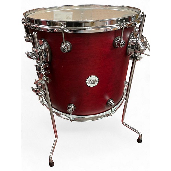 Used DW 4 Piece Design Series Satin Red Drum Kit
