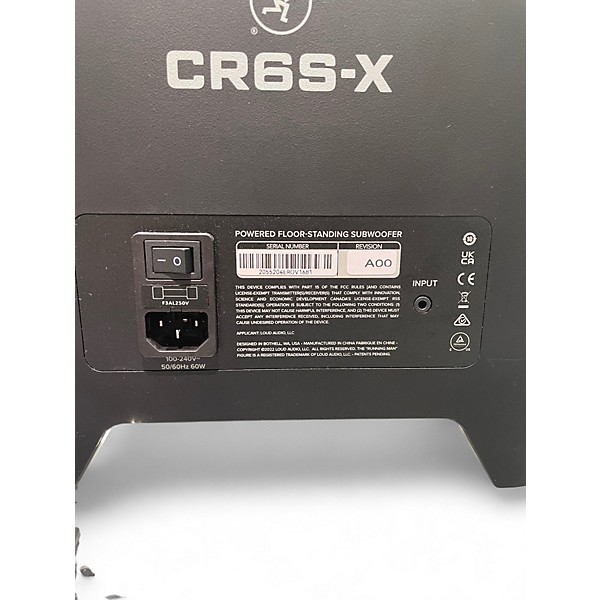 Used Mackie CR6S-X Powered Subwoofer