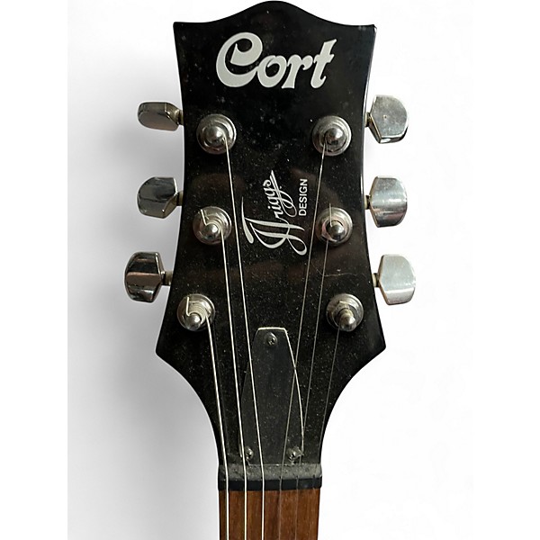 Used Cort TRG J. Triggs Design Aqua Hollow Body Electric Guitar