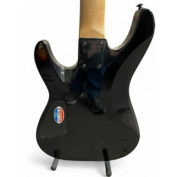 Used Schecter Guitar Research Omen 7 Black Solid Body Electric Guitar