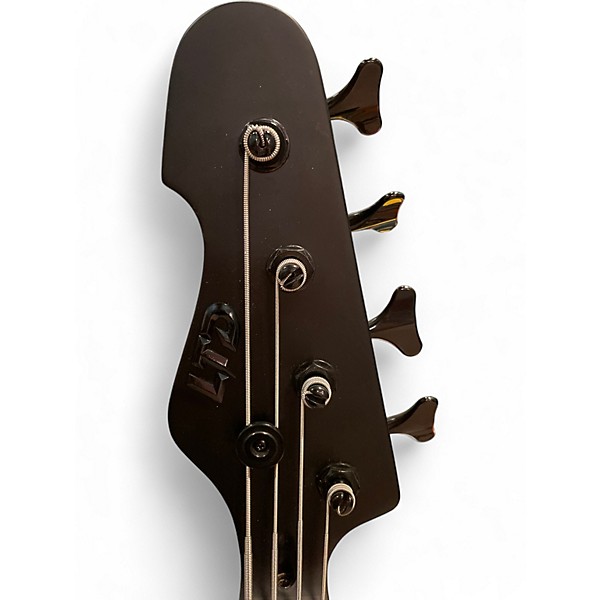 Used ESP LTD AP4 Black Metal Satin Black Electric Bass Guitar