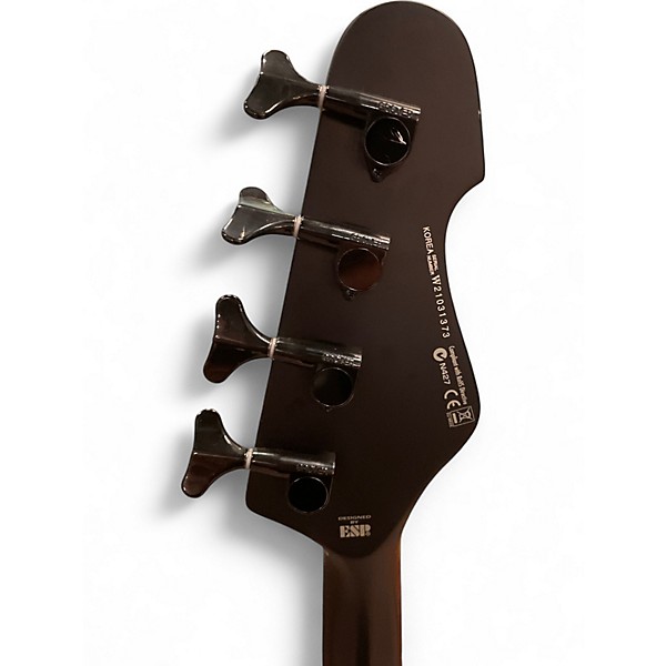 Used ESP LTD AP4 Black Metal Satin Black Electric Bass Guitar