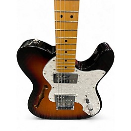 Used Squier Vintage Modified 72 Thinline Telecaster 2 Color Sunburst Hollow Body Electric Guitar