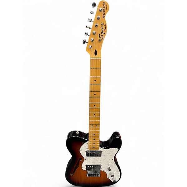 Used Squier Vintage Modified 72 Thinline Telecaster 2 Color Sunburst Hollow Body Electric Guitar